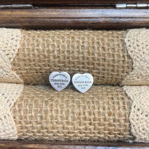 Tiffany & Co Heart Stud Earrings